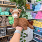 Standing Fuzzy Brown Ferret Plushie