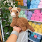 Standing Fuzzy Brown Ferret Plushie