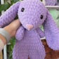 Jumbo Purple Bunny Snuggler Plushie