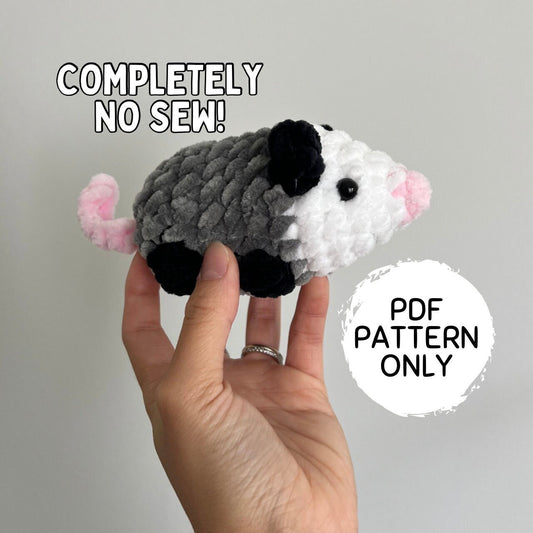 No Sew Opossum Crochet Pattern