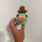 No Sew Mini Platypus with Hat Crochet Pattern