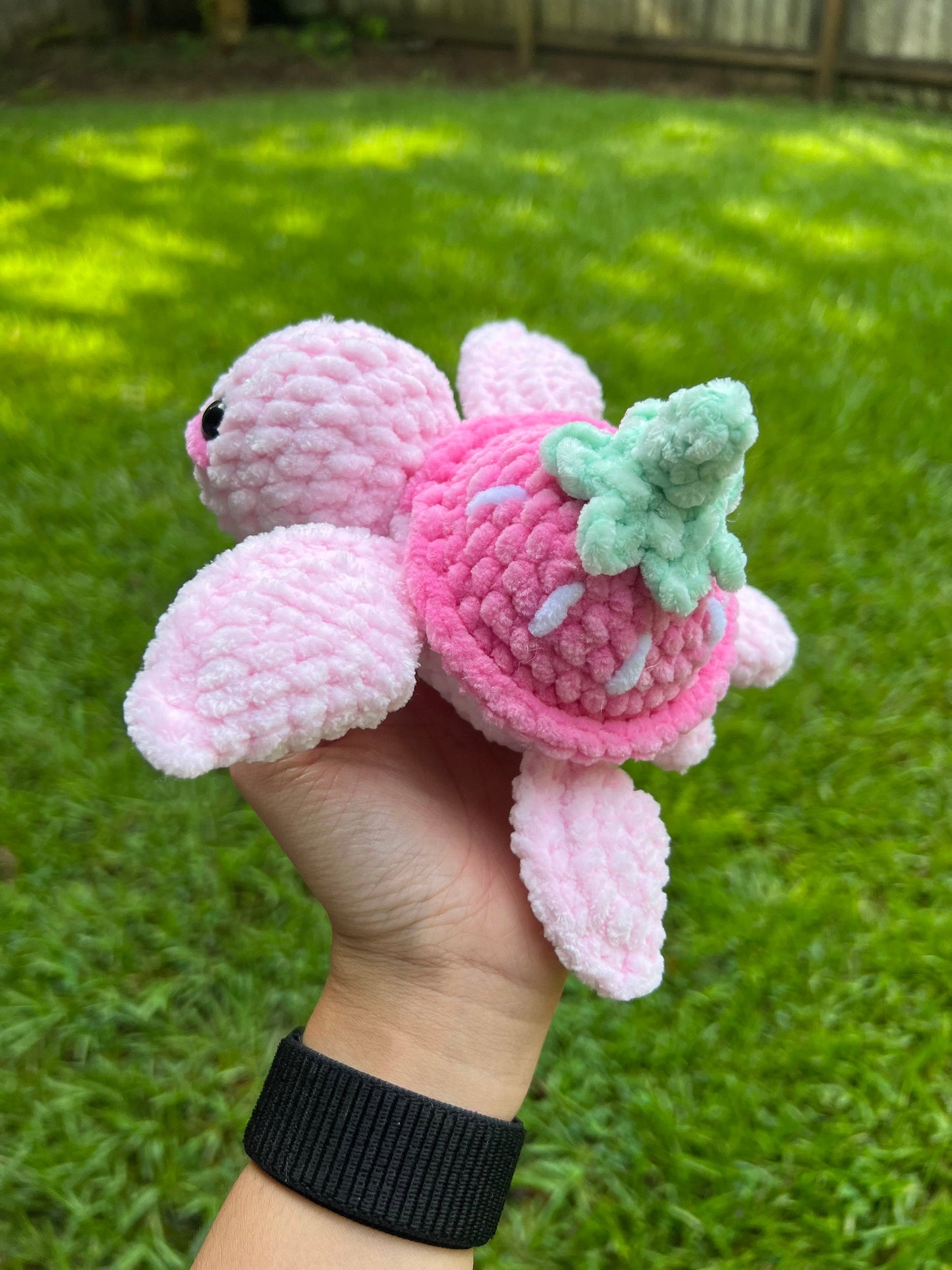 Mini Strawberry Turtle Crochet Pattern