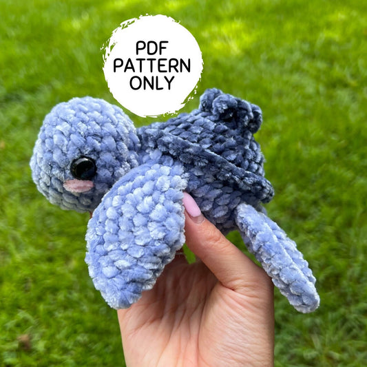 Mini Blueberry Turtle Crochet Pattern