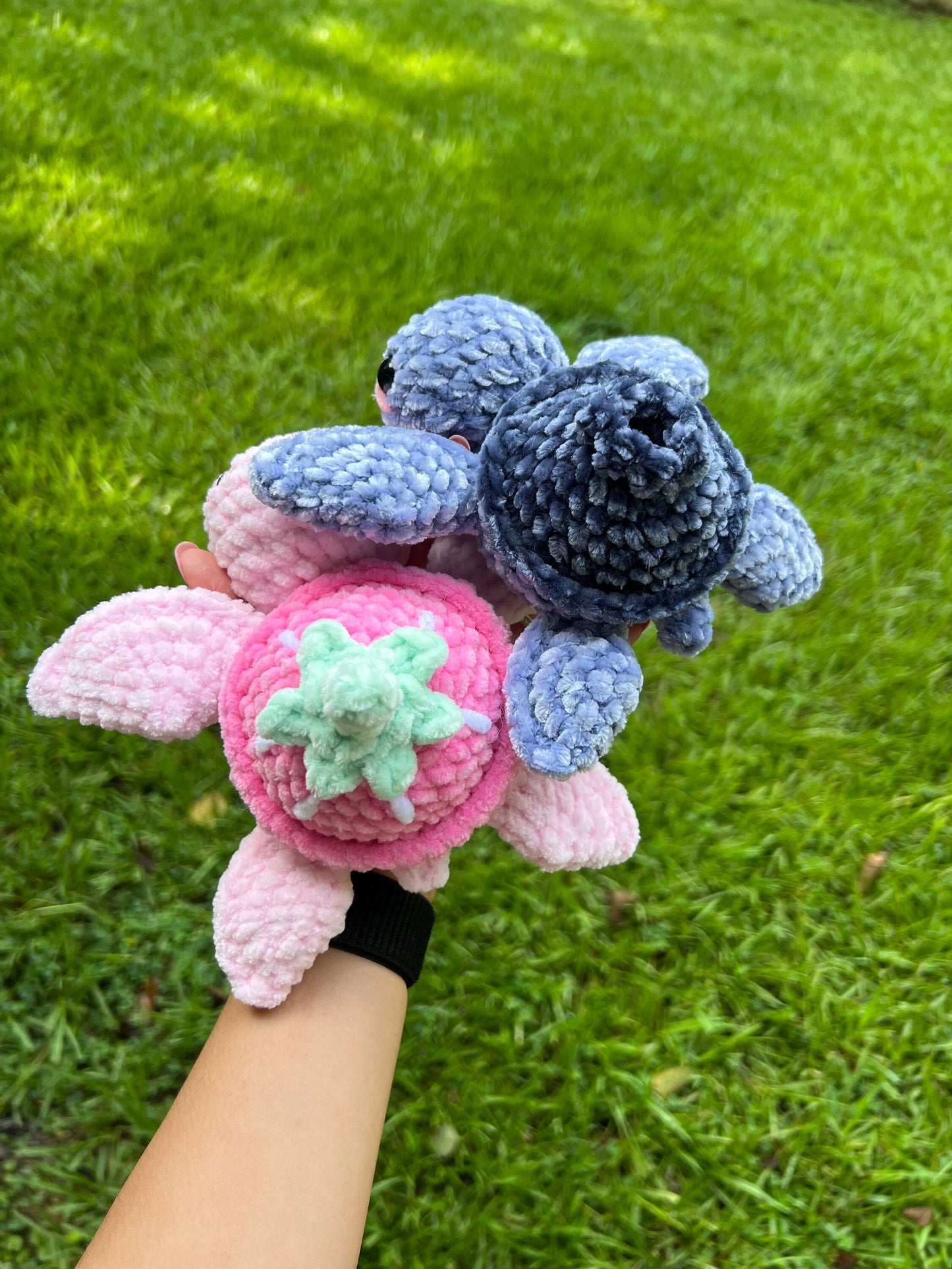 BUNDLE Mini Strawberry & Blueberry Turtle Patterns