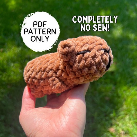 No Sew Capybara Crochet Pattern