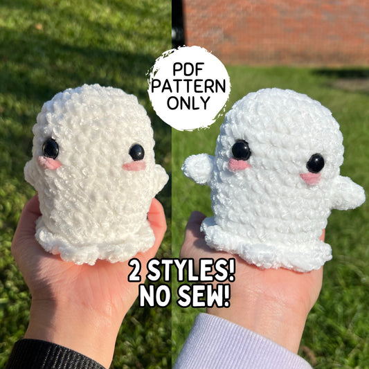 No Sew Ghost Crochet Pattern - 2 Styles!