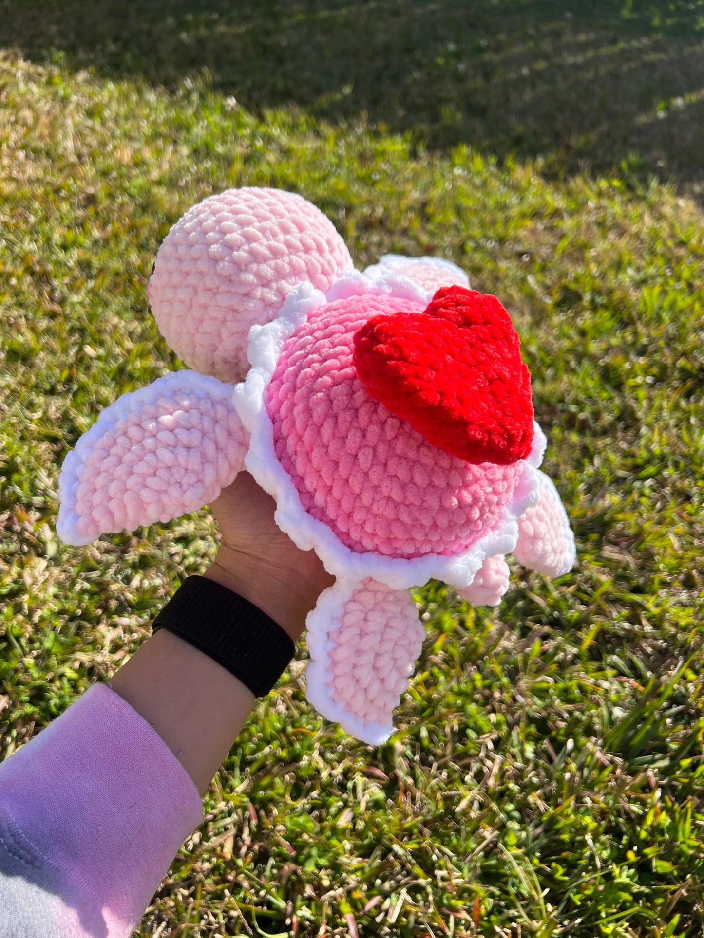 BUNDLE Regular & Mini Size Bow & Heart Turtle Crochet Patterns