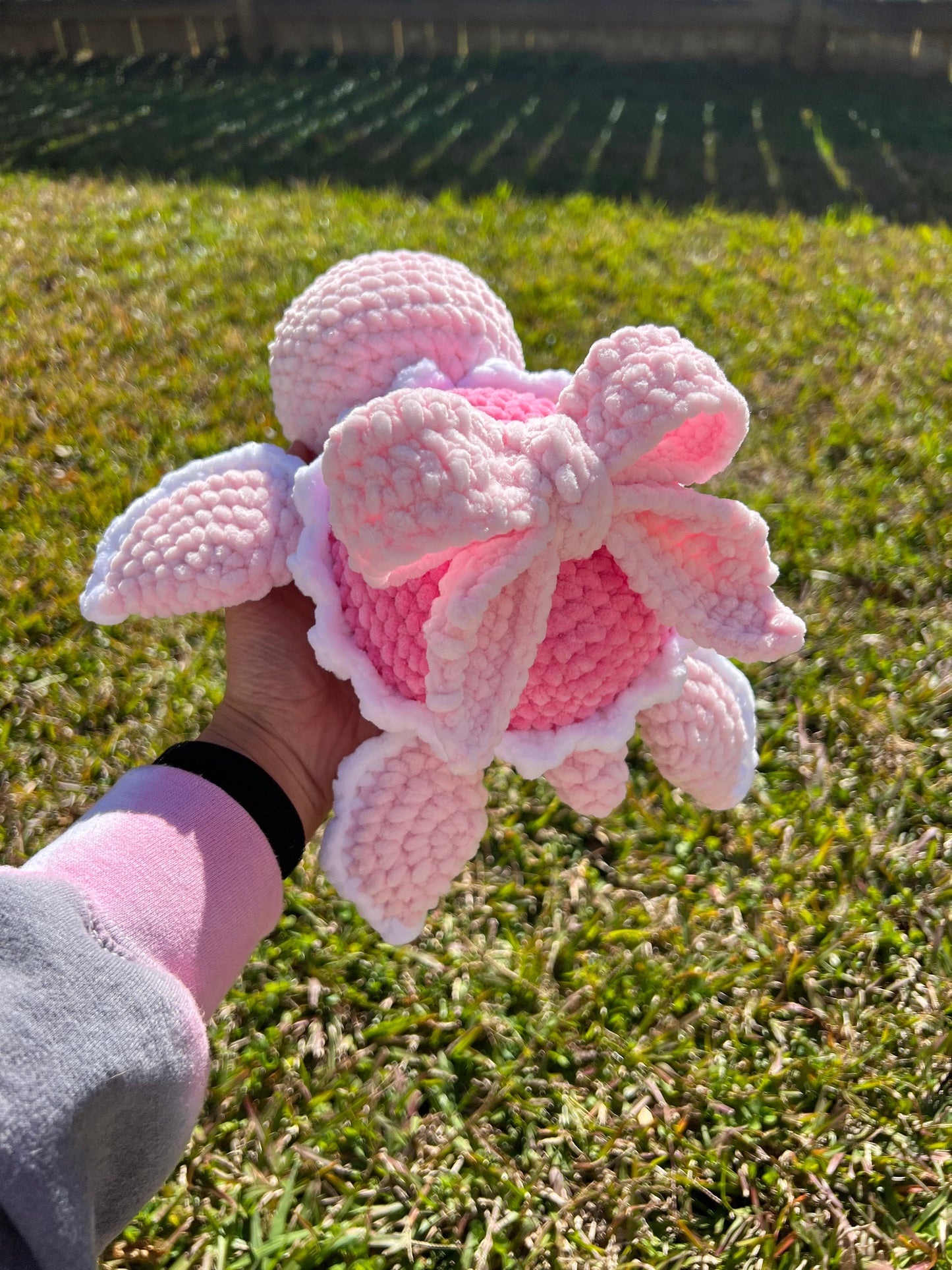 2-in-1 Bow and Heart Turtle Crochet Pattern